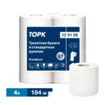 Tork туалетная бумага в стандартных рулонах, категория качества Комфорт, 2-сл. 4шт/упак, 24упак/кор. T4 (120158)