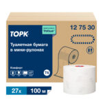 Tork туалетная бумага Mid-size в миди-рулонах категория качества Комфорт 27шт/кор T6 (127530)