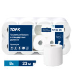 Tork туалетная туалетная бумага в стандартных рулонах мягкая, категория качества Премиум, 2-сл. 8шт/уп, 12уп/кор T4 (120320)
